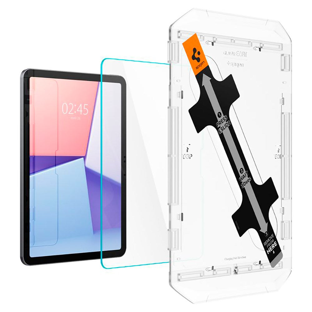 Spigen iPad Air 11" (2025 / 2024) EZ Fit Glas.tR Skærmbeskyttelse - Case Friendly - Gennemsigtig
