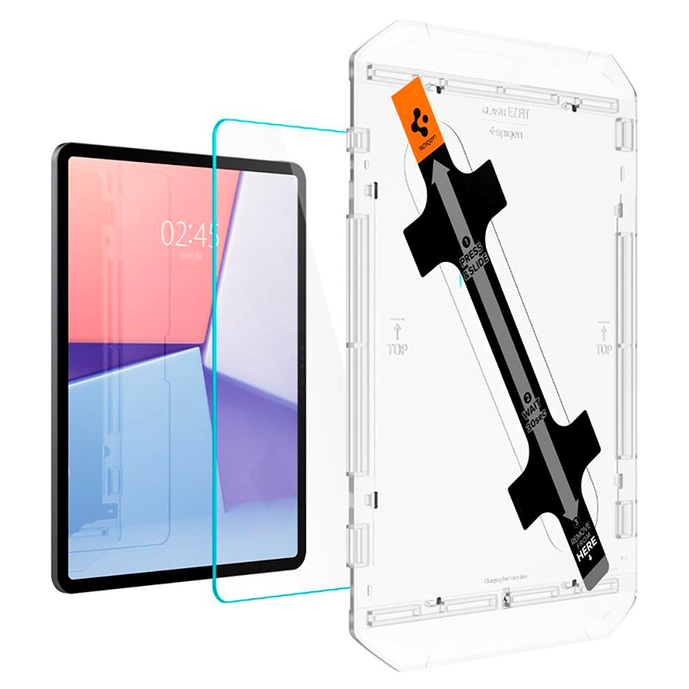 Spigen iPad Air 13" (2025 / 2024) EZ Fit Glas.tR Skærmbeskyttelse - Case Friendly - Gennemsigtig
