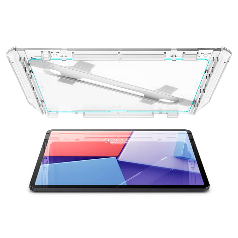 Spigen iPad Air 13" (2025 / 2024) EZ Fit Glas.tR Skærmbeskyttelse - Case Friendly - Gennemsigtig
