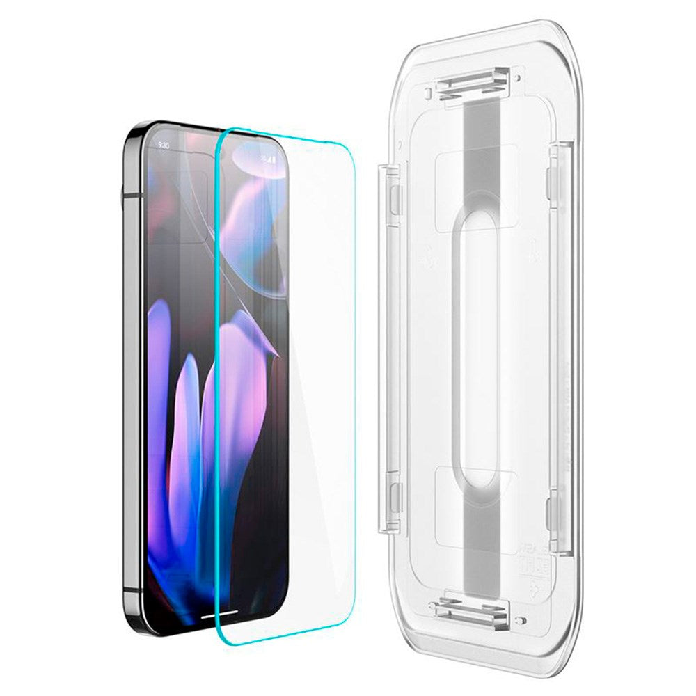 Spigen Google Pixel 10 / 10 Pro / 9 / 9 Pro EZ Fit Glas.tR Skærmbeskyttelse 2. Stk - Case Friendly - Gennemsigtig