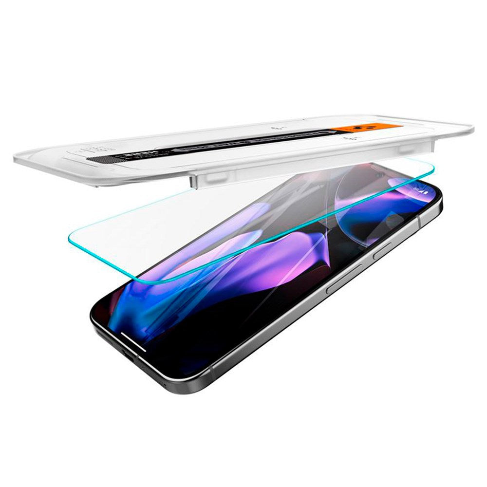 Spigen Google Pixel 10 / 10 Pro / 9 / 9 Pro EZ Fit Glas.tR Skærmbeskyttelse 2. Stk - Case Friendly - Gennemsigtig