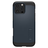 Spigen iPhone 16 Pro Max Tough Armor T Case m. Kickstand - MagSafe Kompatibel - Blå