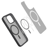 Spigen iPhone 16 Pro Max Ultra Hybrid T Bagside Cover - MagSafe Kompatibel - Mat Gennemsigtig / Sort