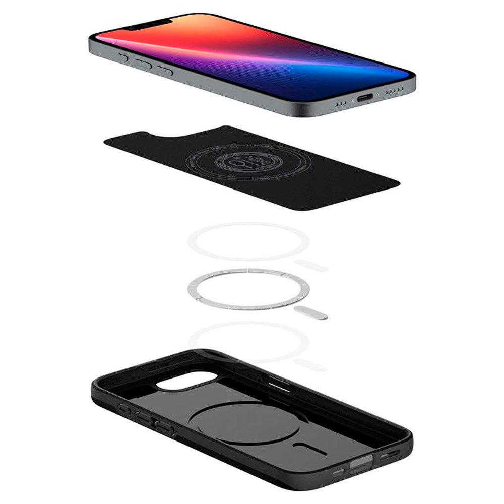 iPhone 16e - Spigen Thin Fit Cover - MagSafe Kompatibel - Sort