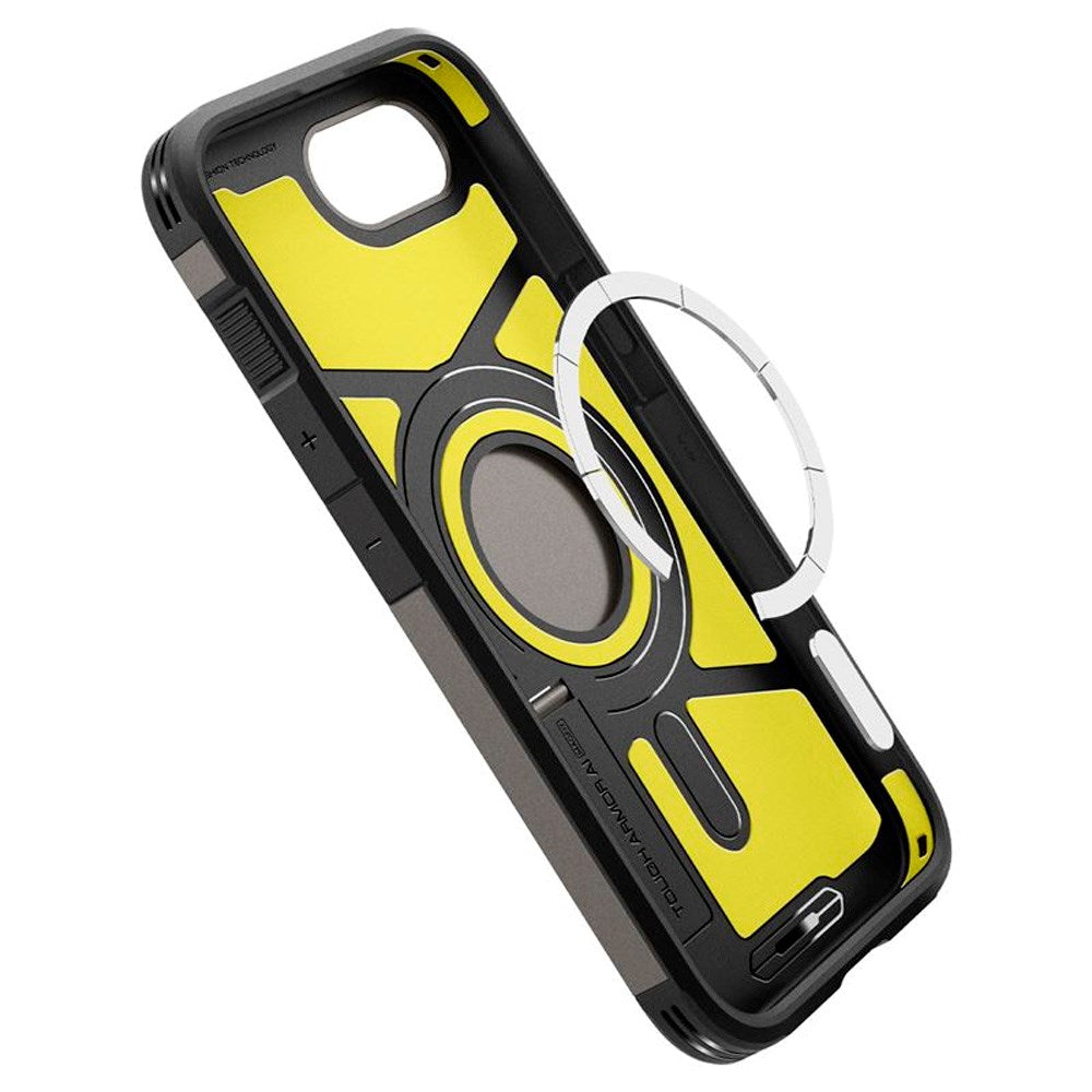 Spigen iPhone 16e Tough Armor Mobil Cover - MagSafe Kompatibel - Gunmetal