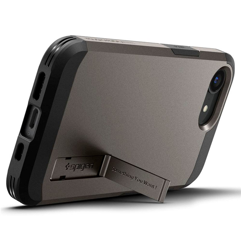 Spigen iPhone 16e Tough Armor Mobil Cover - MagSafe Kompatibel - Gunmetal