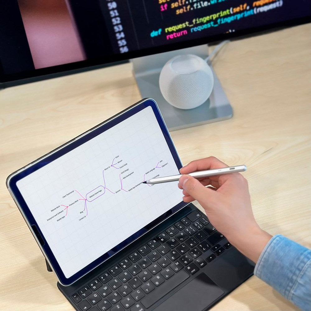 Just Mobile Stylus til iPad - Sølv