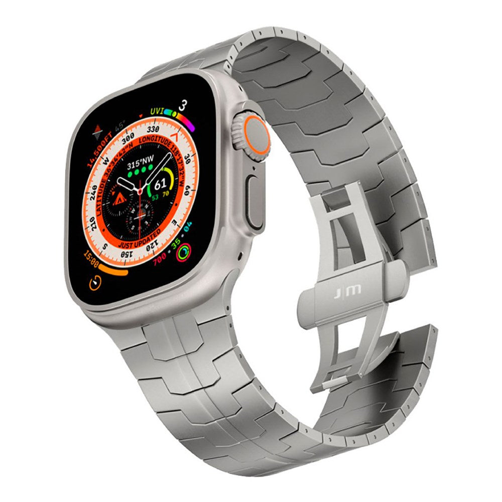 Apple Watch Ultra 1/2 (49mm) Just Mobile Titanium Smartwatch Rem - Sølv