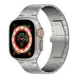 Apple Watch Ultra 1/2 (49mm) Just Mobile Titanium Smartwatch Rem - Sølv