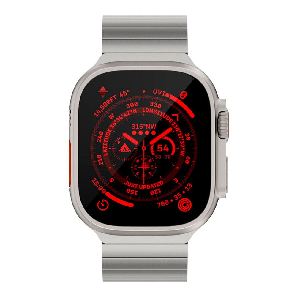 Apple Watch Ultra 1/2 (49mm) Just Mobile Titanium Smartwatch Rem m. DLC Belægning - Sølv