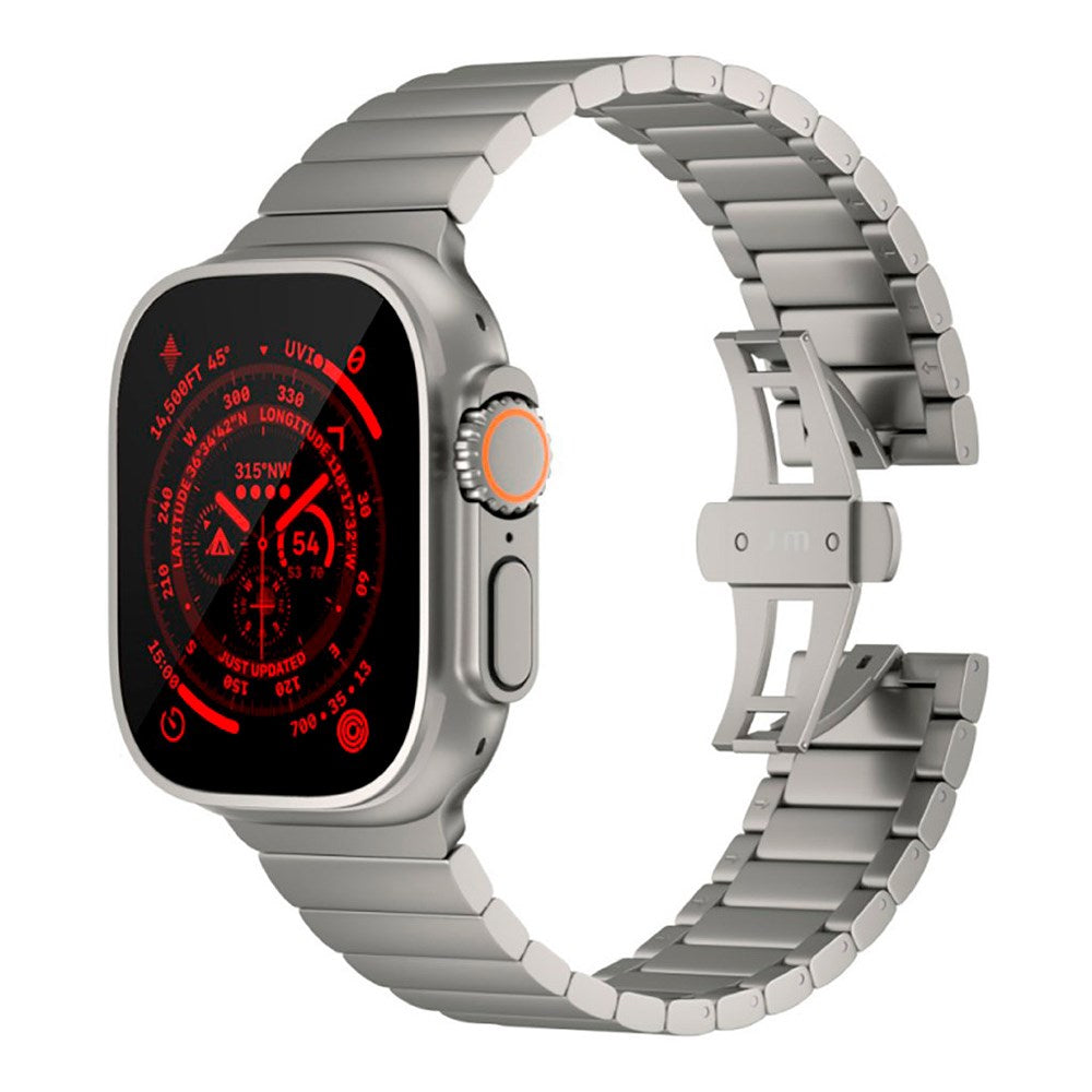 Apple Watch Ultra 1/2 (49mm) Just Mobile Titanium Smartwatch Rem m. DLC Belægning - Sølv