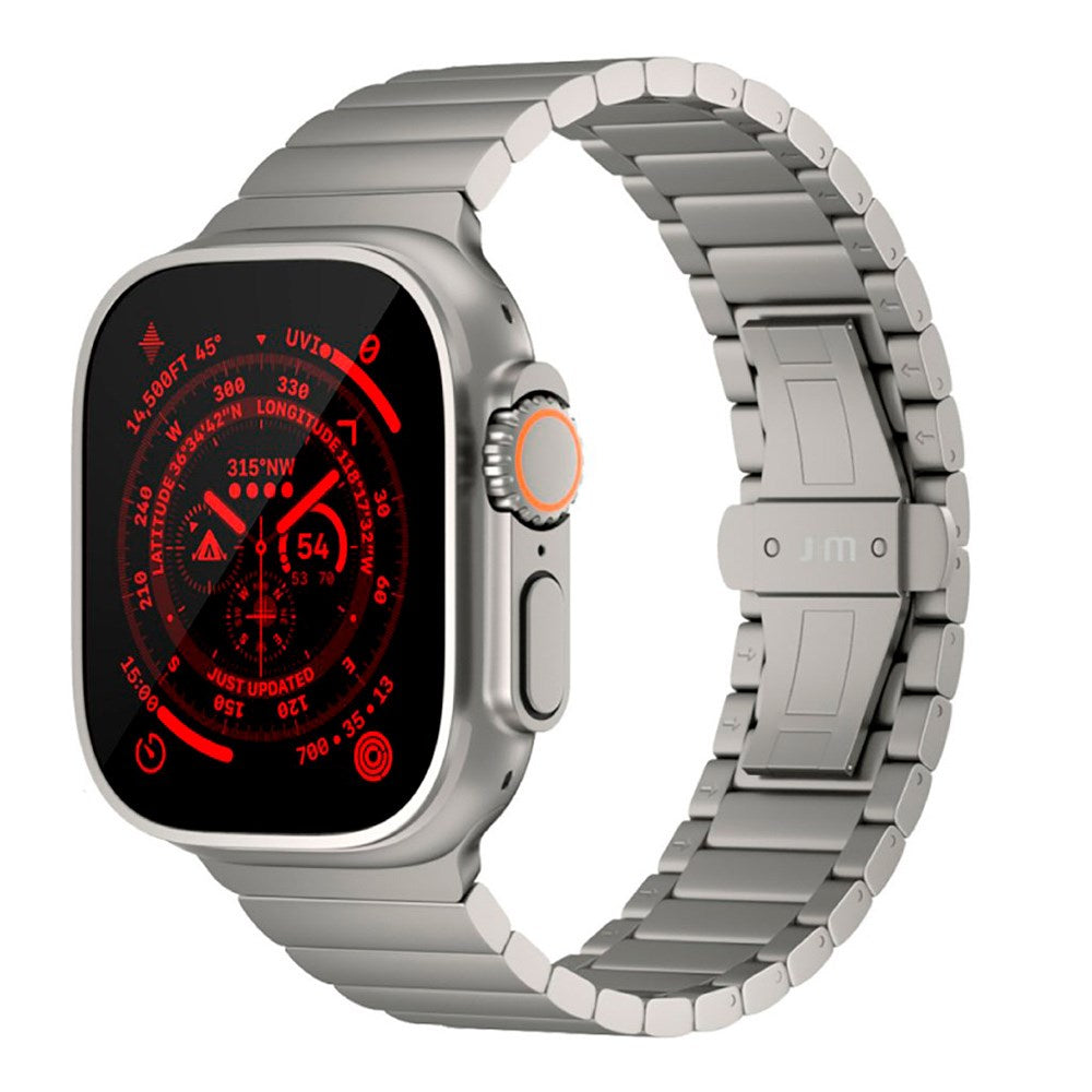 Apple Watch Ultra 1/2 (49mm) Just Mobile Titanium Smartwatch Rem m. DLC Belægning - Sølv