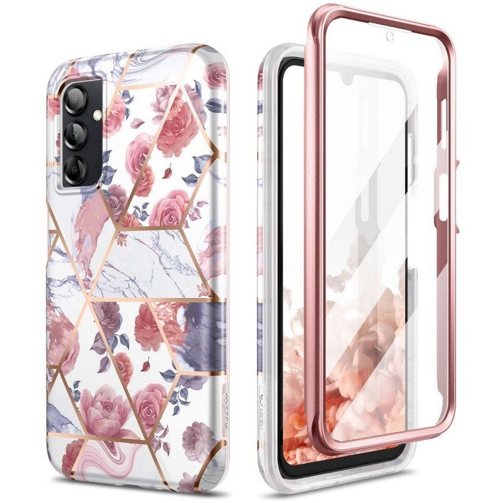 Samsung Galaxy A14 (5G) Tech-Protect Velar Mobil Cover m. Skærmbeskyttelse - Marble