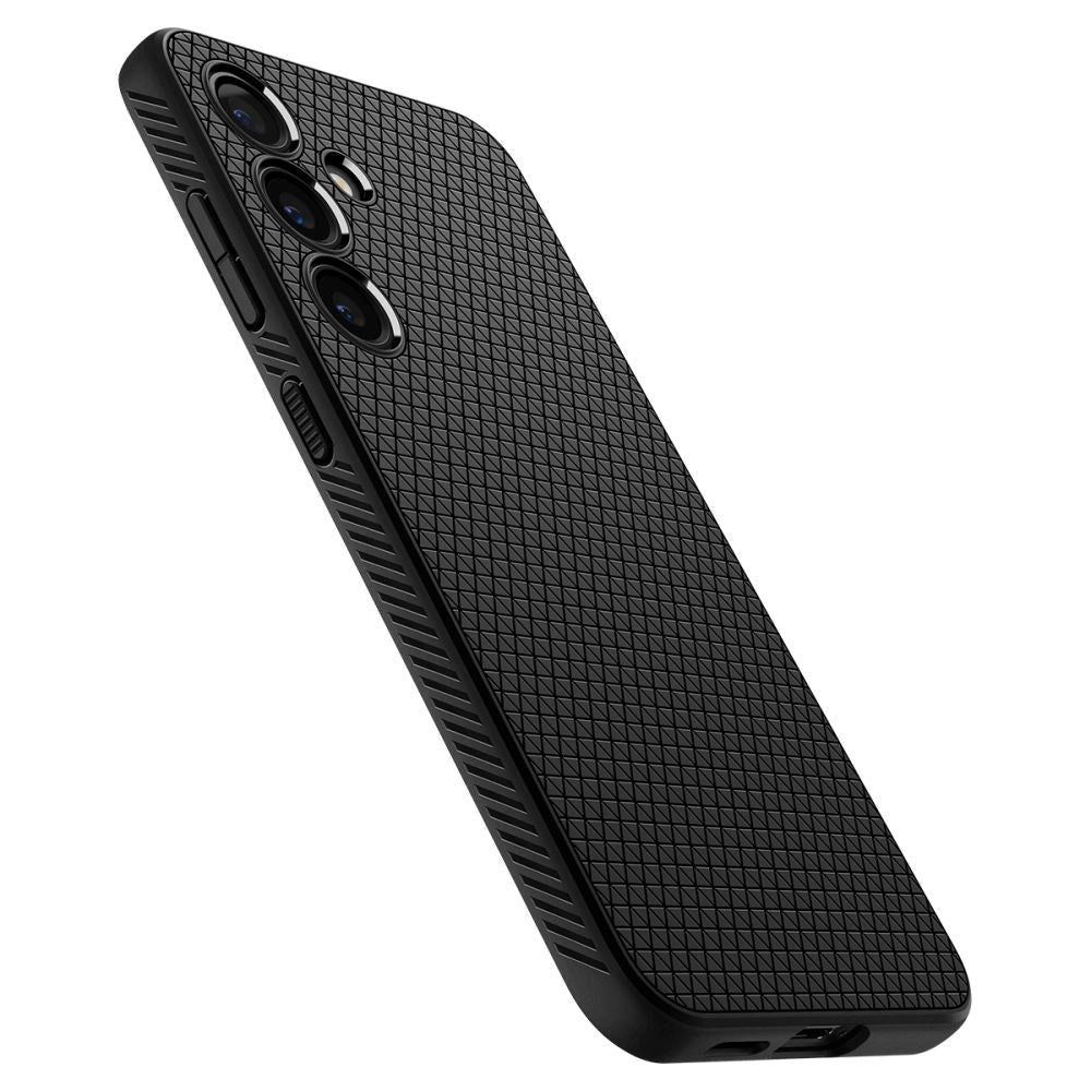 Samsung Galaxy S24 Spigen Liquid Air Mobil Cover - Sort