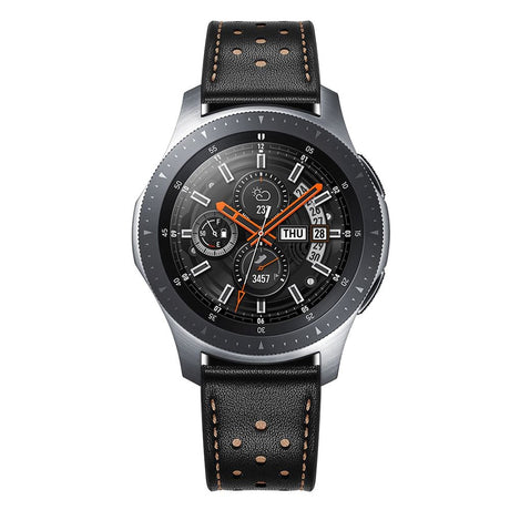 Samsung Galaxy Watch (42mm) Tech-Protect Urrem - Ægte Læder - Sort