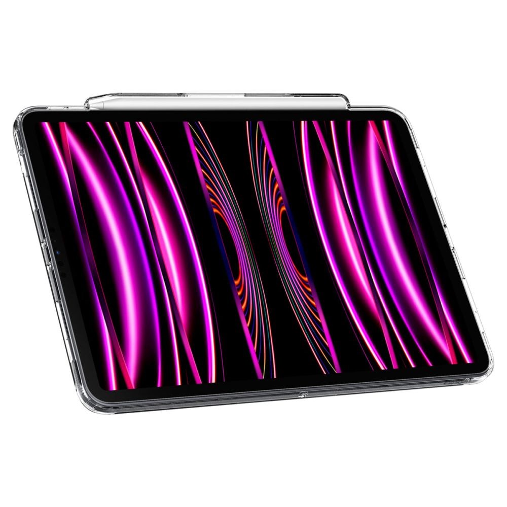 Spigen iPad Pro 11" (2022 / 2021 / 2020 / 2018) Airskin Bagside Cover m. Apple Pencil Holder - Gennemsigtig