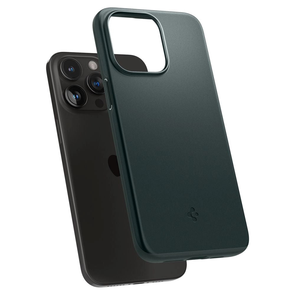 Spigen iPhone 15 Pro Max Thin Fit Case - Abyss Green