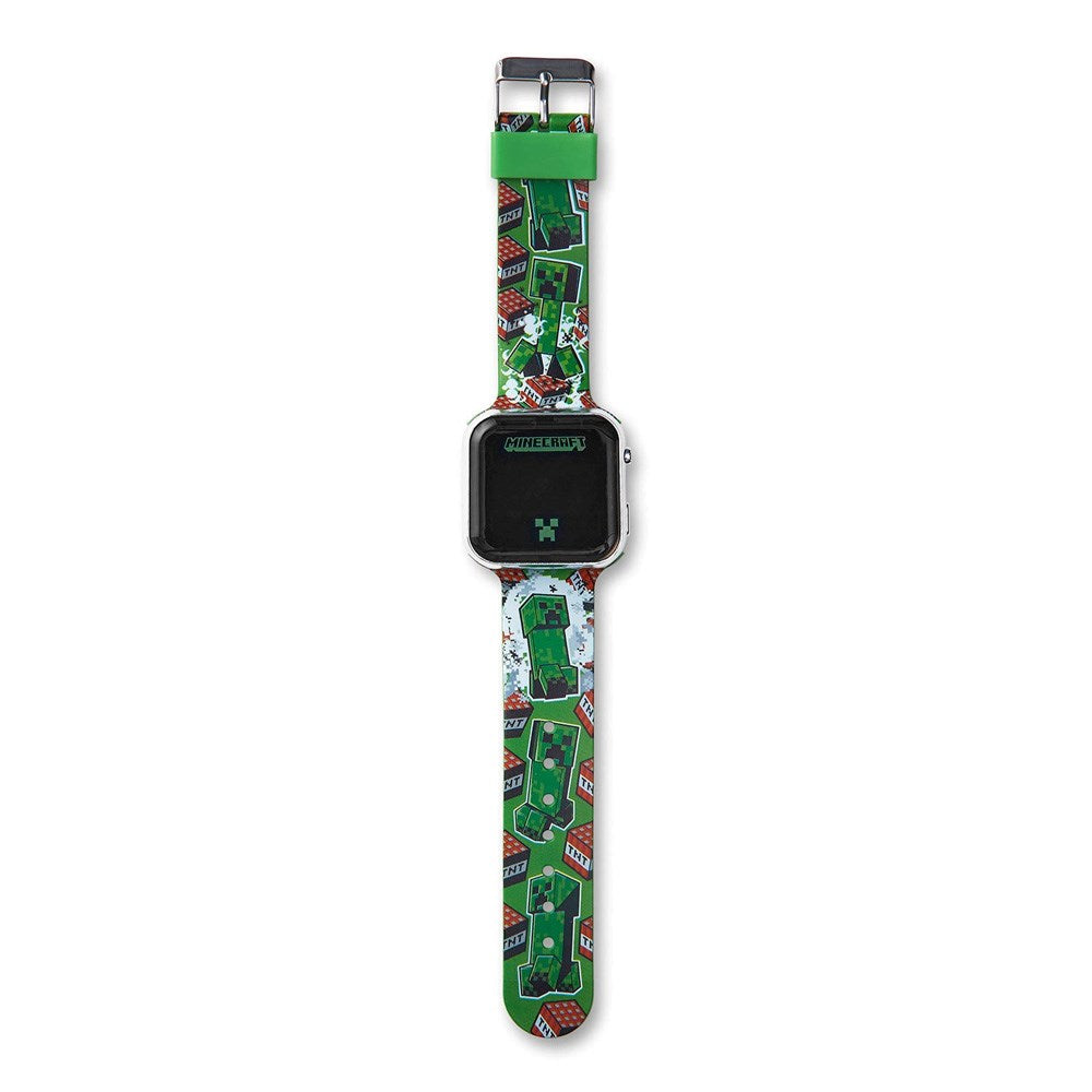 Accutime Børne-LED Ur - Justerbar Rem - Minecraft V2