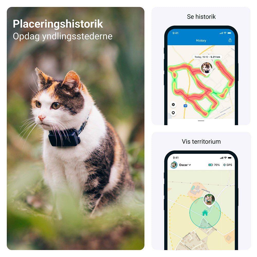 Tractive GPS Cat Mini - Tracker til Kat - Mørkeblå