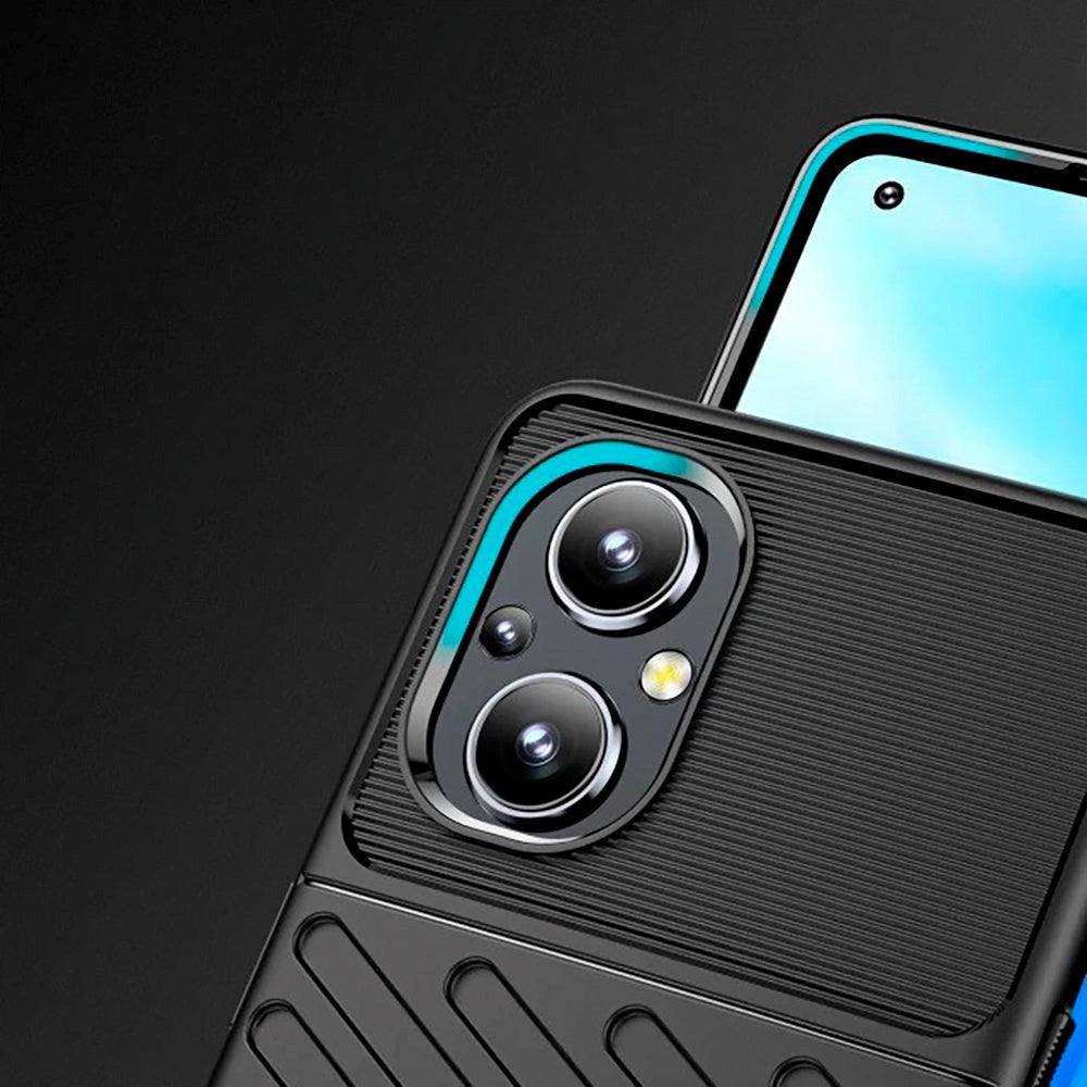 Hurtle Oppo Reno7 (4G) Thunder Series Plastik Bagside Cover - Sort