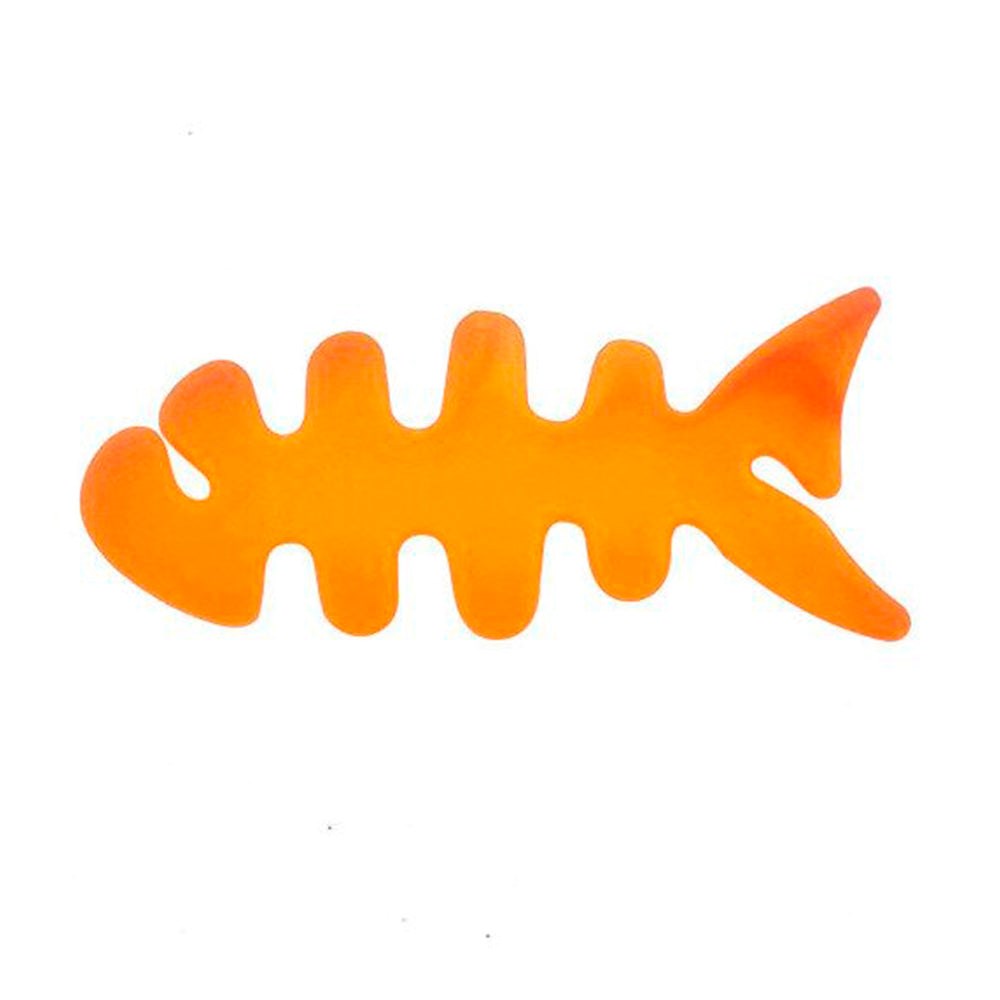 Plastik Kabelopruller - Fisk - Orange