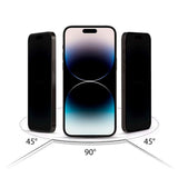 Hofi Glass Pro+ Skærmbeskyttelse m. Privacy Funktion til iPhone 15 Plus - Case Friendly - Gennemsigtig / Sort Kant