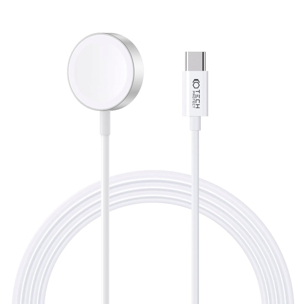 Tech-Protect Opladningskabel til Apple Watch (2.5W) - 1.2m - Hvid