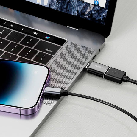 Tech-Protect Trådløs USB-C Til USB-A Adapter - Sort