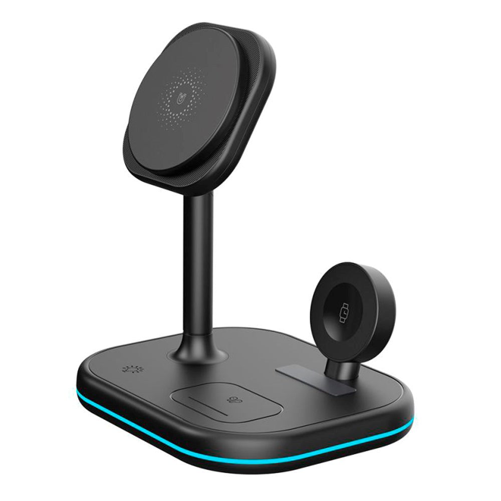 Tech-Protect A27 3-in-1 10W Magnetisk Trådløs Oplader - Sort