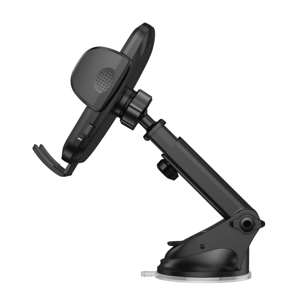 Tech-Protect Bilholder m. Trådløs Opladning til Instrumentbræt & Ventilationsanlæg - Maks Mobil: 50 - 95mm - Sort