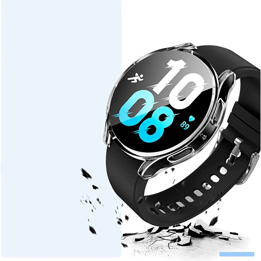 Samsung Galaxy Watch 6 (40mm) TECH-PROTECT Defense360 Hård Plastik Cover m. Indbygget Skærmbeskytter - Gennemsigtig