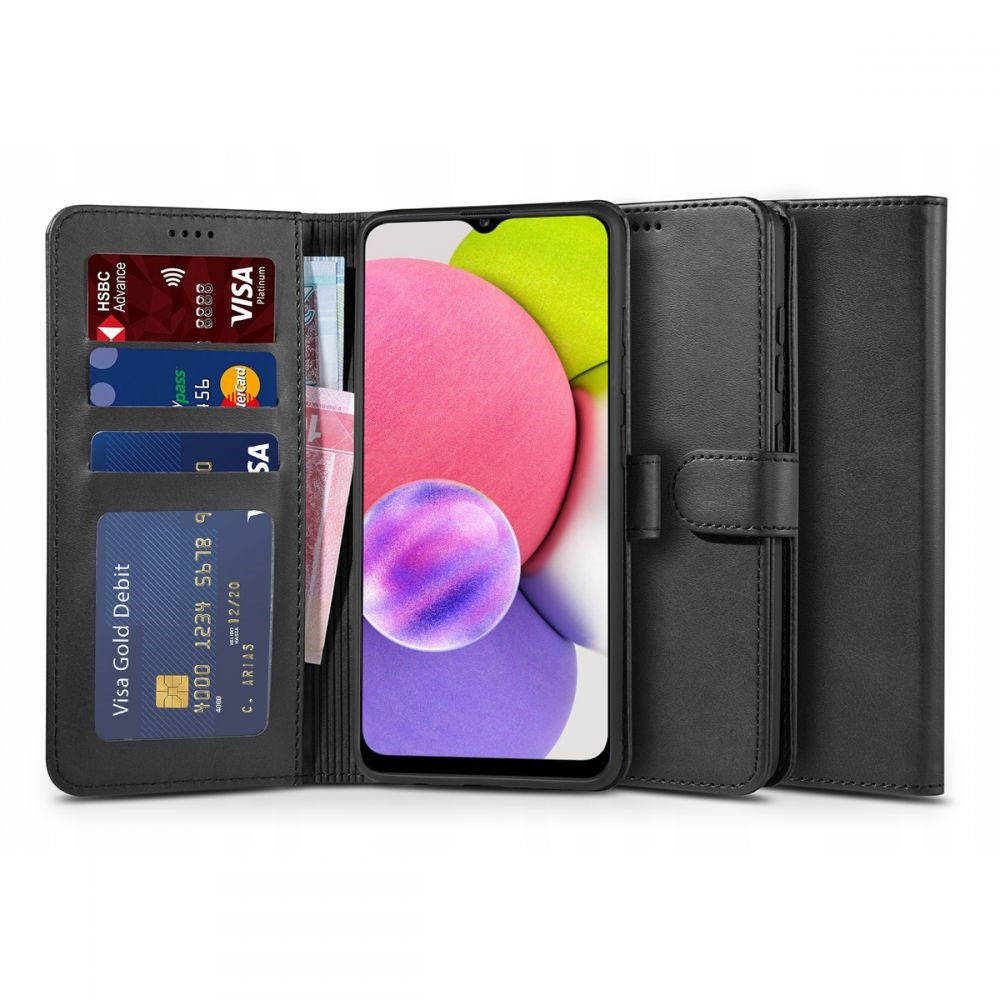 Tech-Protect Samsung Galaxy A03s Wallet 2 Flip Cover m. Pung - Sort