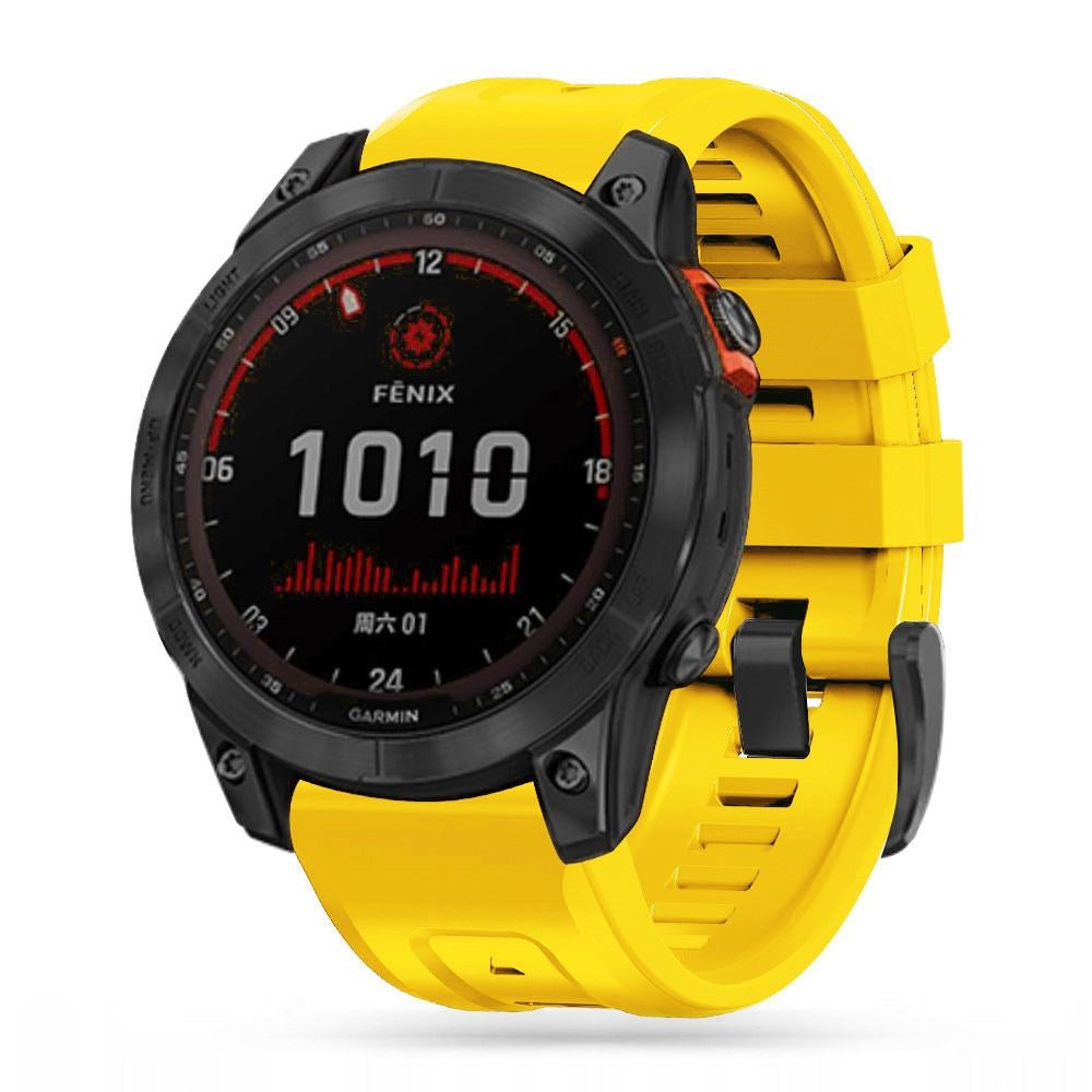 Tech-Protect Universal Garmin 22mm Iconband Line Silikone Rem - Gul