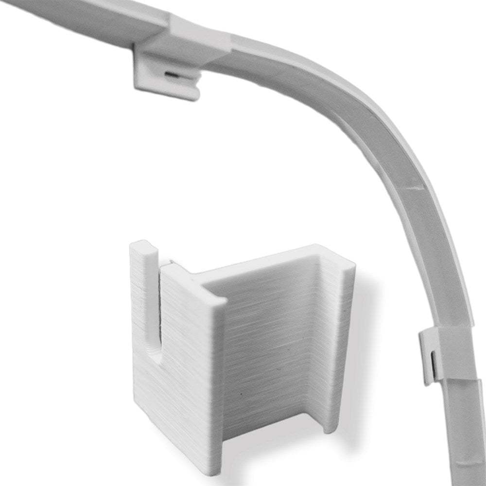 Light Solutions - Beslag til Hue LightStrip V4 & Gradient 90° - 10 stk. - Hvid