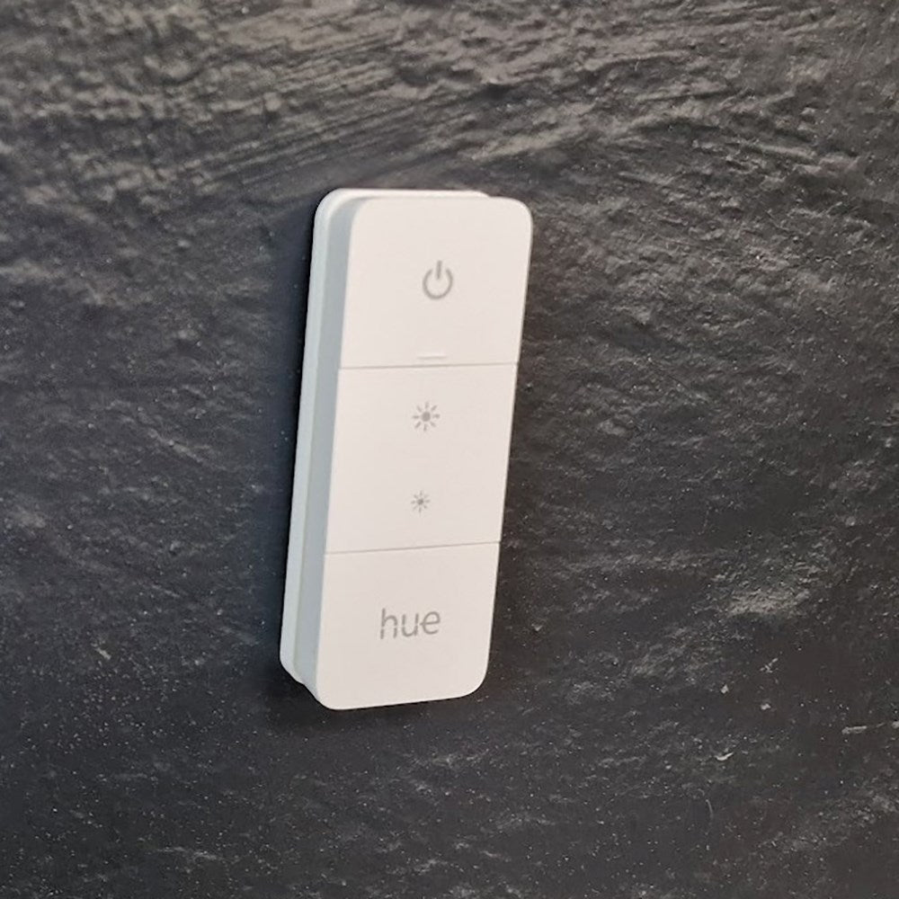 Light Solutions - Usynligt Beslag til Hue Dimmer Switch V2 - Hvid