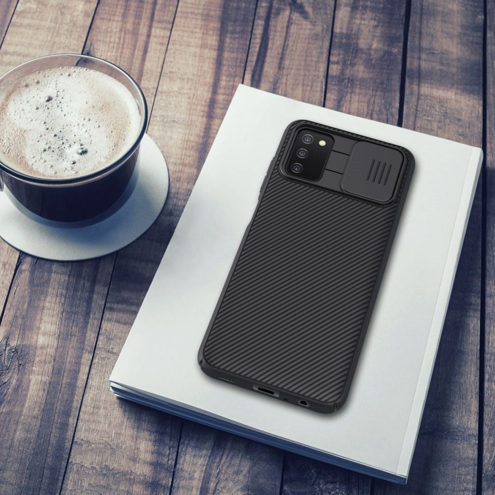 Samsung Galaxy A03s Nillkin Camshield Case - Sort