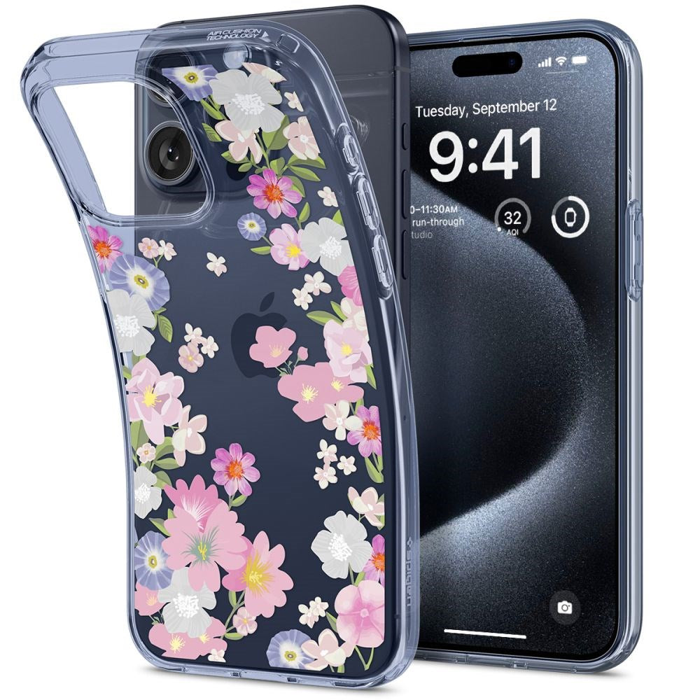 Spigen iPhone 15 Pro Liquid Crystal Case - Blossom