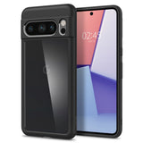 Spigen Google Pixel 8 Pro Ultra Hybrid Case - Gennemsigtig / Sort