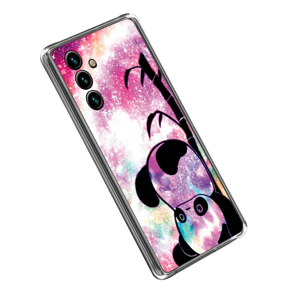 Samsung Galaxy A14 (5G) Fleksibelt Mobil Cover m. Print - Sød Panda