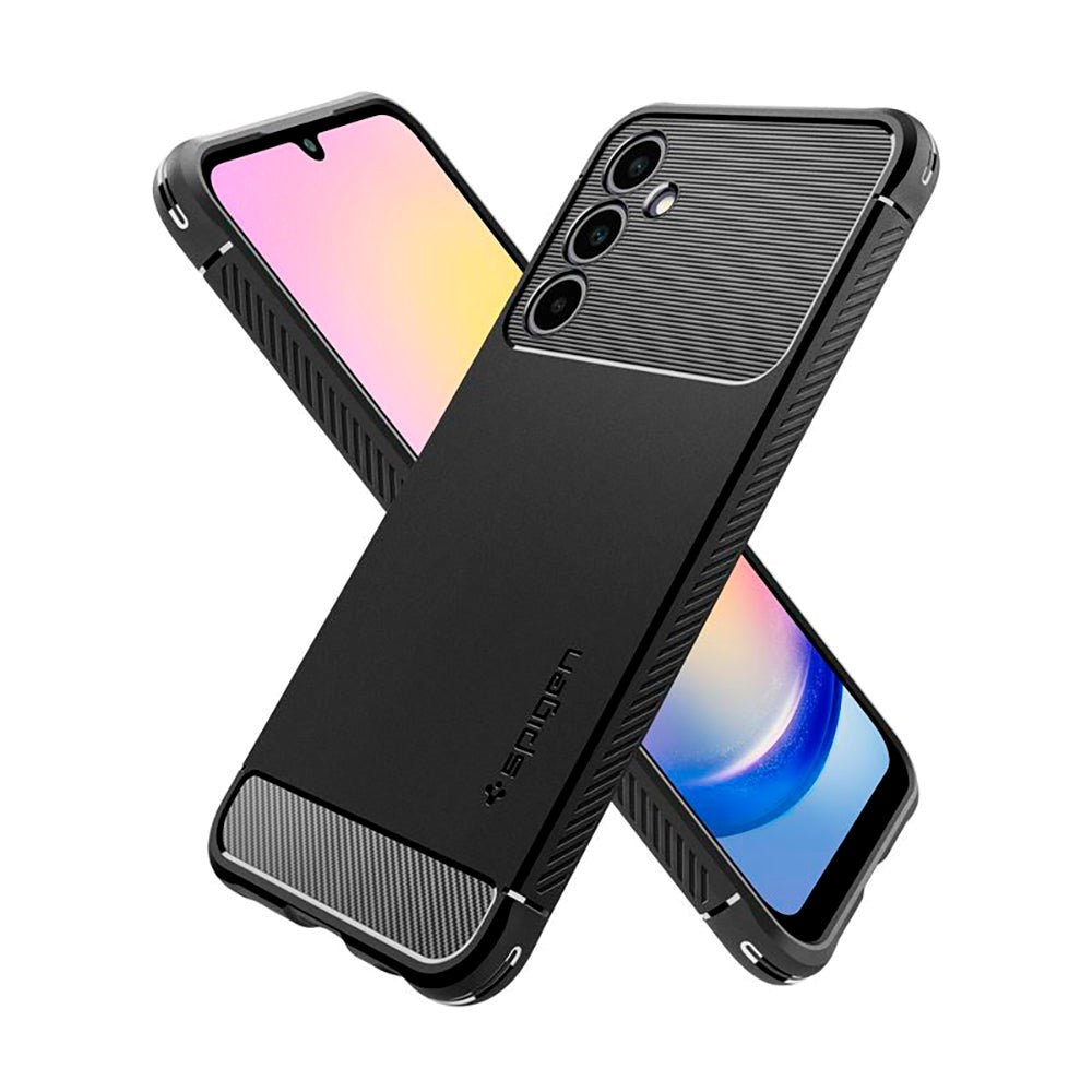 Samsung Galaxy A25 (5G) Rugged Armor Bagside Cover - Sort