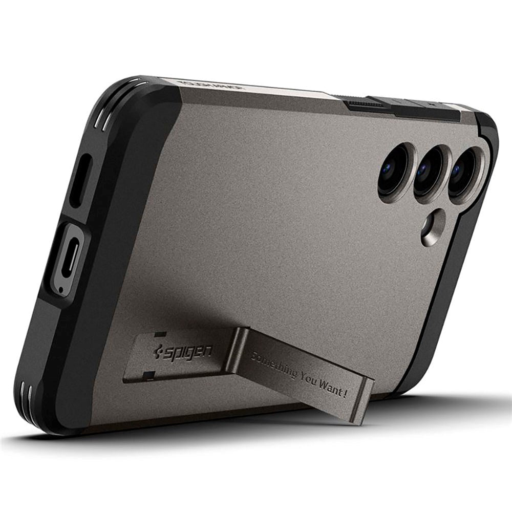 Samsung Galaxy S24 Spigen Tough Armor Mobil Cover - Gunmetal