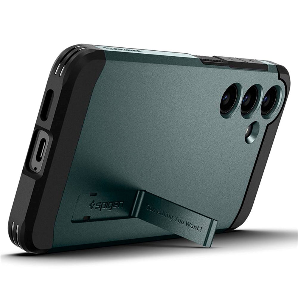 Samsung Galaxy S24 Spigen Tough Armor Mobil Cover - Mørkegrøn