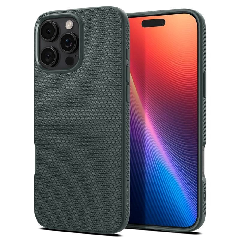 Spigen iPhone 16 Pro Max Liquid Air Bagside Cover - Grøn