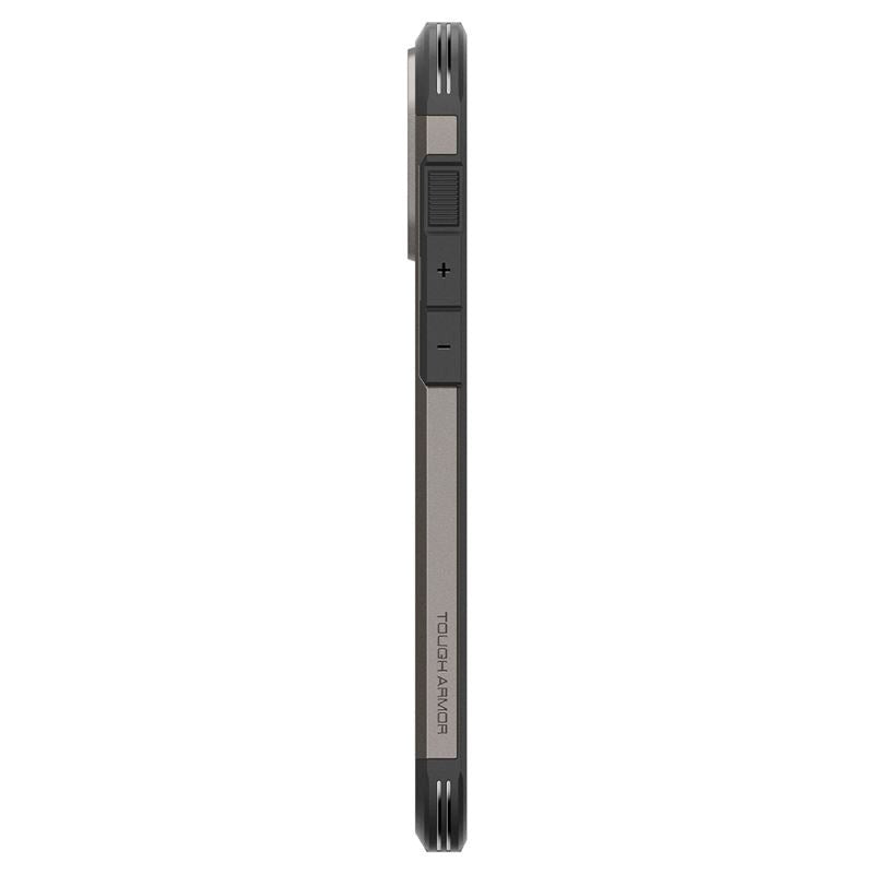 Spigen iPhone 16 Pro Max Tough Armor Case m. Kickstand - MagSafe Kompatibel - Gunmetal