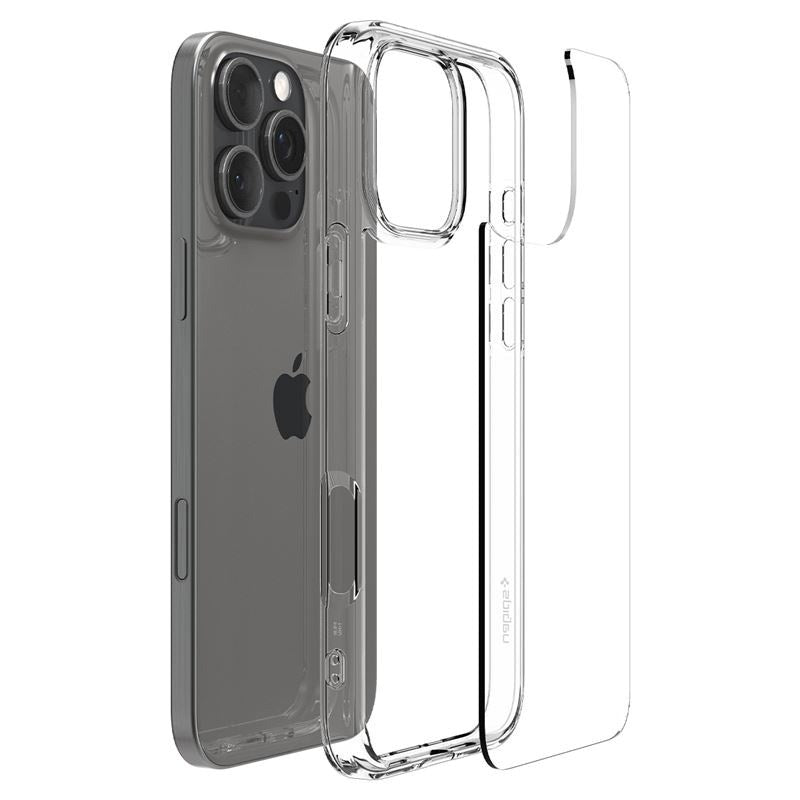 Spigen iPhone 16 Pro Max Crystal Hybrid Cover - Gennemsigtig