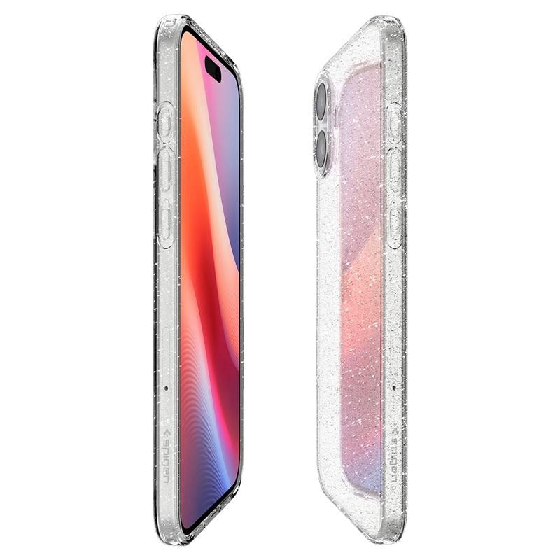 Spigen iPhone 16 Plus Liquid Crystal Glitter Bagside Cover - Gennemsigtig