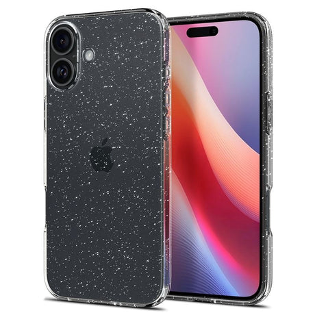 Spigen iPhone 16 Plus Liquid Crystal Glitter Bagside Cover - Gennemsigtig