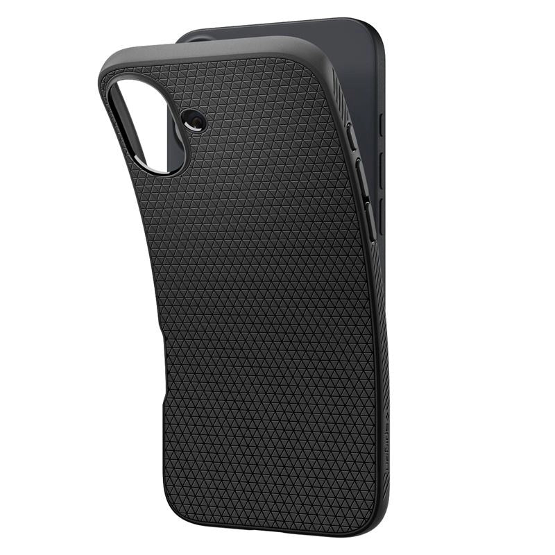 Spigen iPhone 16 Liquid Air Bagside Cover - Sort
