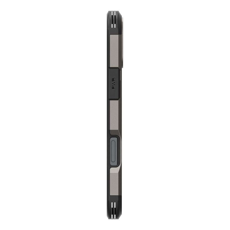 Spigen iPhone 16 Tough Armor Case m. Kickstand - MagSafe Kompatibel - Gunmetal