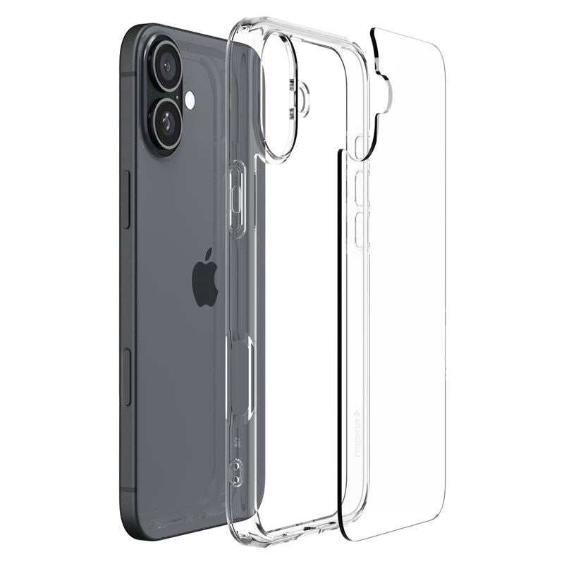 Spigen iPhone 16 Crystal Hybrid Cover - Gennemsigtig